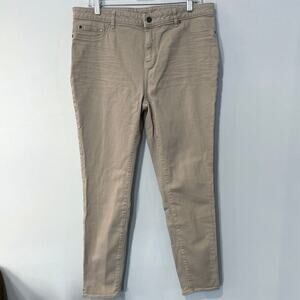 Faded Glory skinny jeans Women's Size 14 khaki color